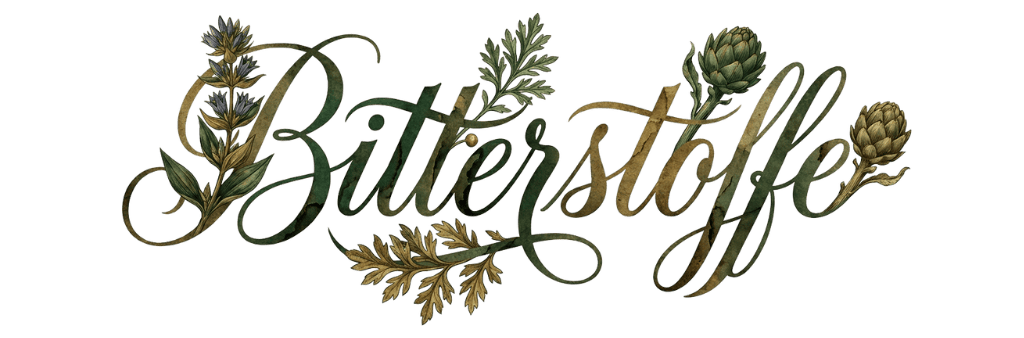 Bitterstoffe Schriftzug