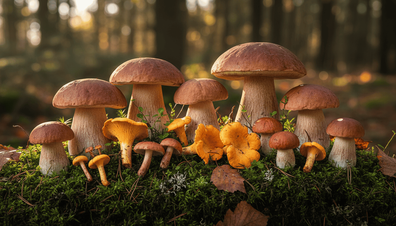 Pilze aus dem Wald