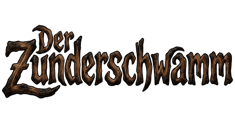 Der Zunderschwamm Schriftzug