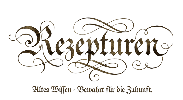 Rezepturen Schriftzug